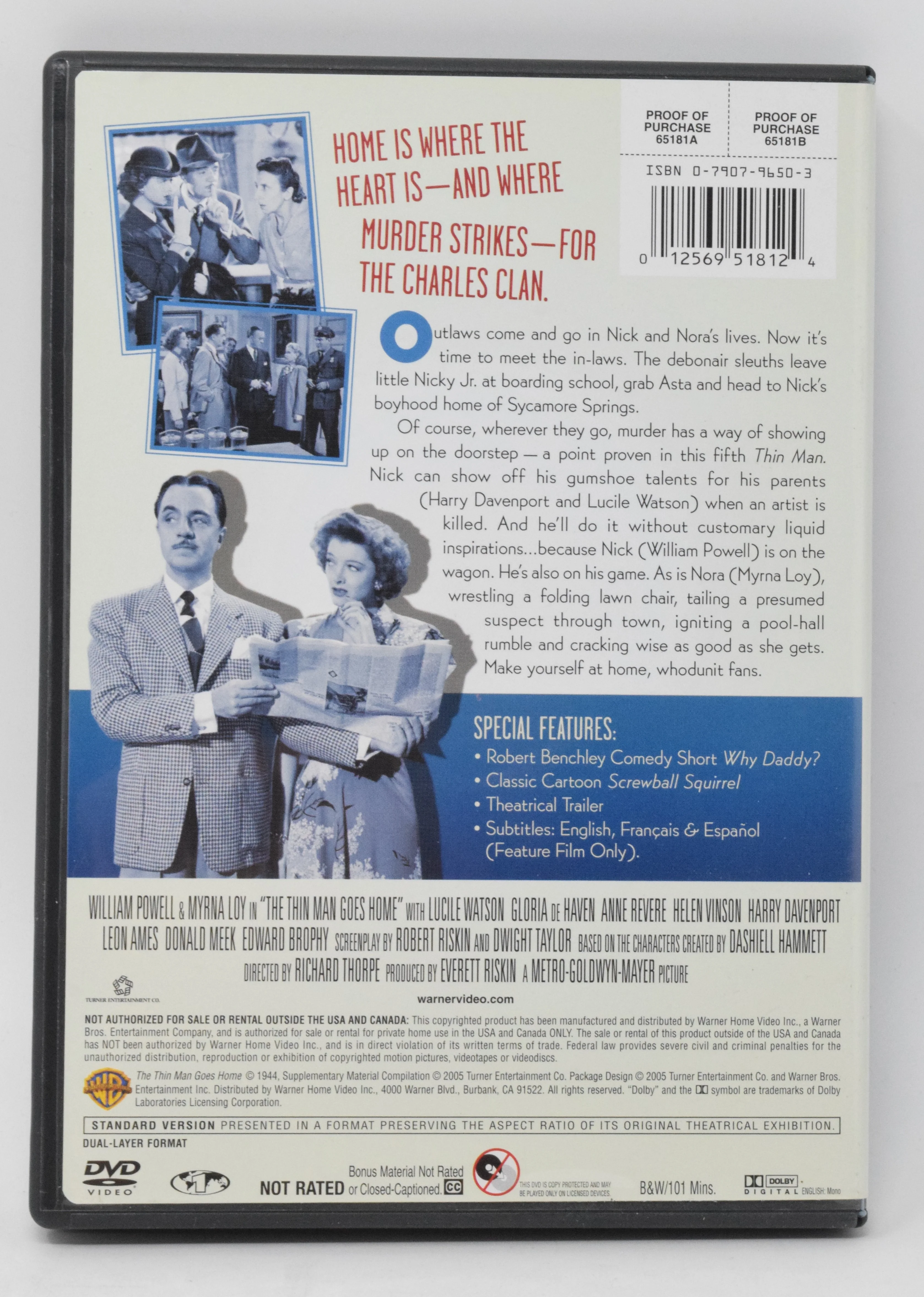 The Thin Man Goes Home DVD - Image 2