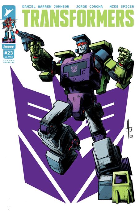 Transformers #23 2nd Print A Jason Howard Decepticon Variant (03/18/2026) Image