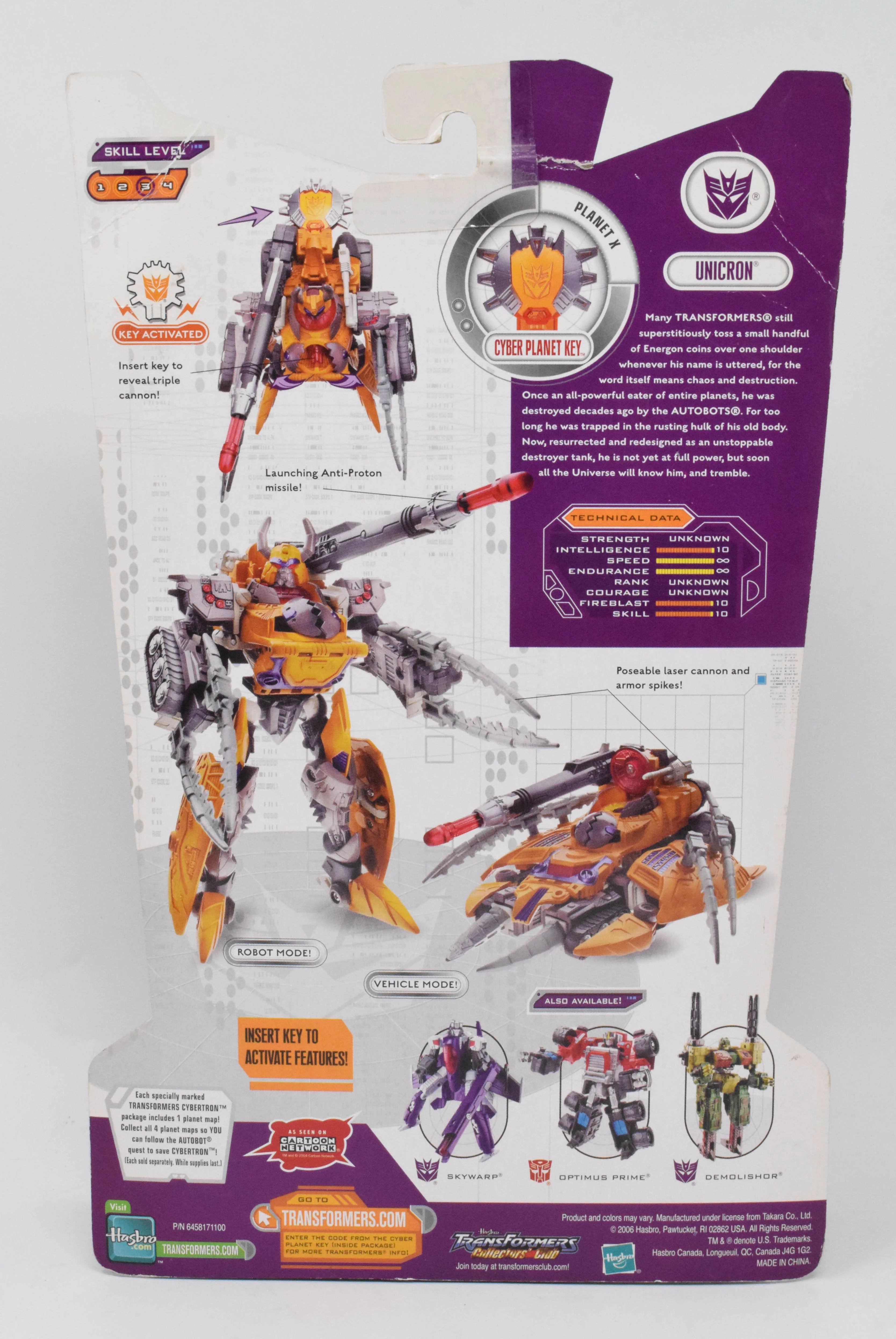 Transformers Cybertron Unleashed Unicron Action Figure Deluxe Hasbro 2006 New - Image 2