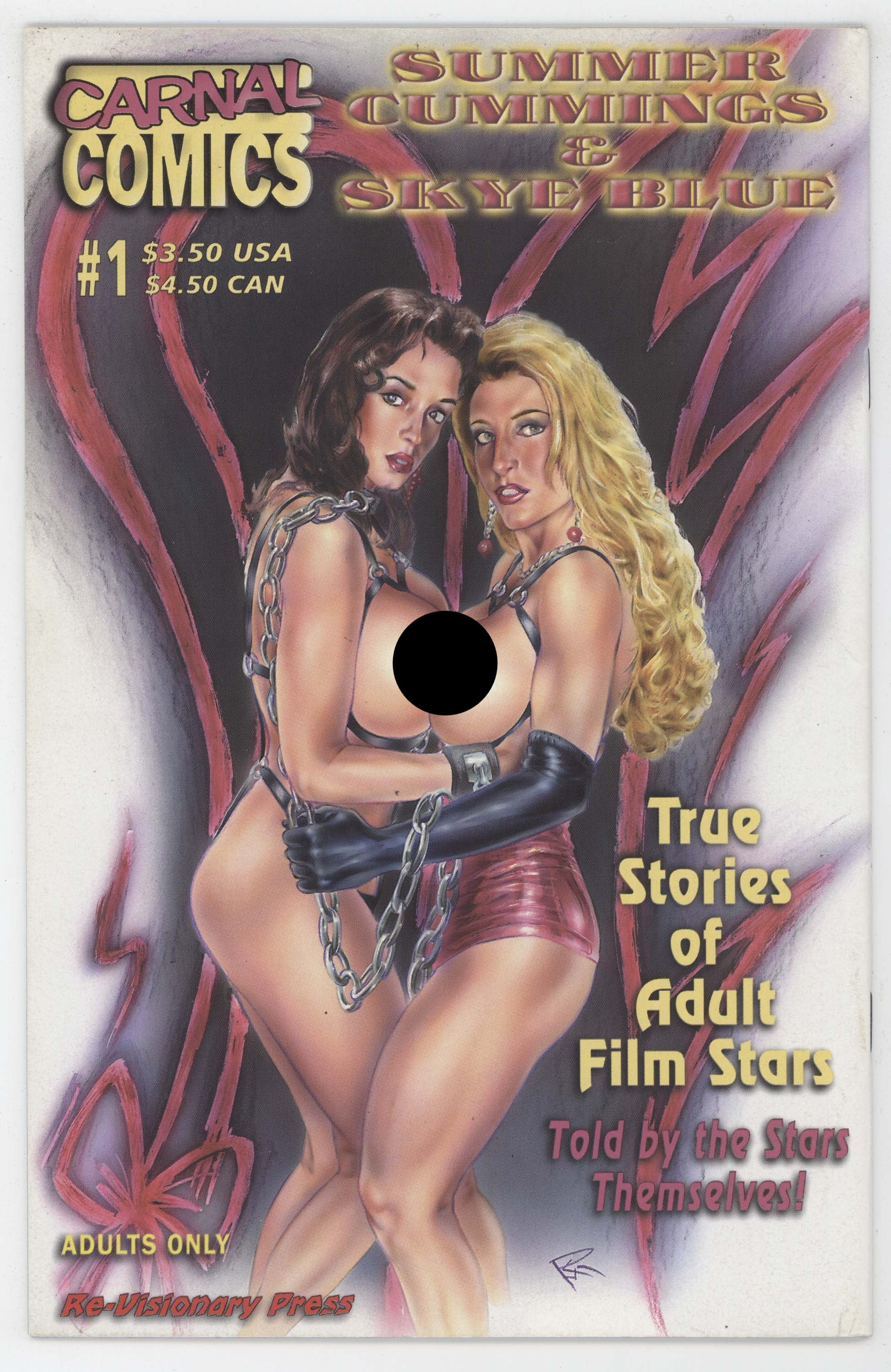 True Stories Of Adult Film Stars Summer Cummings Skye Blue Carnal 1998 VF - Image 2